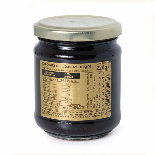 Dulceață naturală de coacăze negre 70%