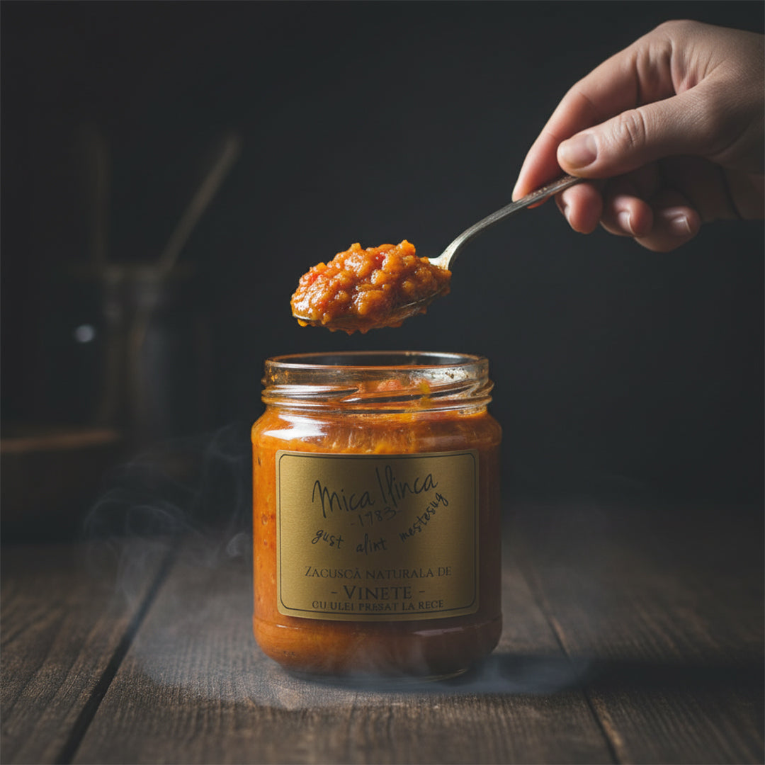 Zacuscă naturală de vinete